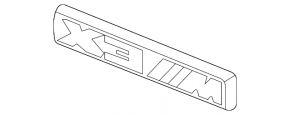 Эмблема надпись X3 M решетки радиатора grill BMW X3 G01 20-24