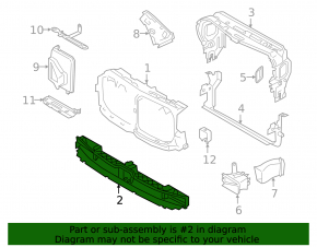 Жалюзи дефлектор радиатора нижний в сборе BMW X7 G07 19-22 N63, 3.0T