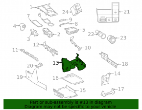 Ornamente console centrale spate Toyota Sienna 21-25 negru cu suporturi pentru pahare, zgârieturi