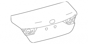 Крышка багажника Toyota Camry v70 18-24 под спойлер