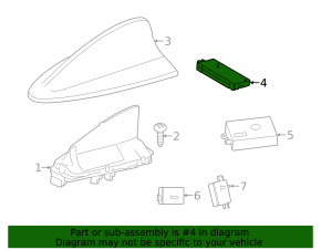 Antenna Control Module BMW 3 F30 12-18