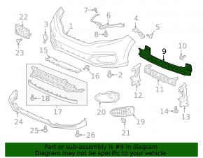 Amortizor bara față Honda Fit 15-20