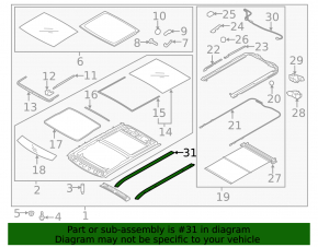 Ornamente plafon stânga Kia Soul 14-19