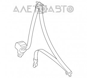 Пассажирский ремень безопасности Mazda3 03-09