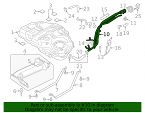 Заливная горловина топливного бака Mazda CX-5 17-25