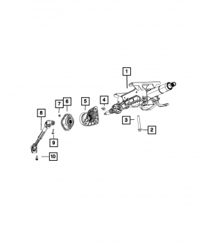 Рулевой карданчик Jeep Grand Cherokee WK2 11-22