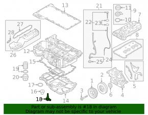 Датчик уровня масла двигателя BMW 5 G30 18-23 M, 4.4T