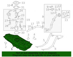 Топливный бак Hyundai Veloster 12-17