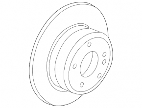 Диск тормозной задний правый BMW X5 F15 14-18 345/24мм