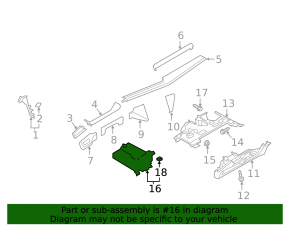 Buzunar pentru genunchiere șofer Audi E-Tron 19-23