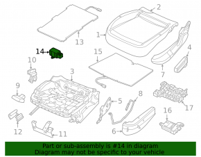 Quattro Front Seat-control Module VW Jetta 11-18 USA
