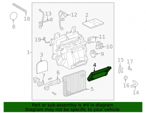 Радиатор отопителя печки Lexus IS200 IS300 99-05