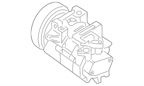 Компрессор кондиционера Nissan Altima 13-18 2.5