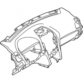 Panoul frontal al torpilei fără AIRBAG Ford Explorer 16-19