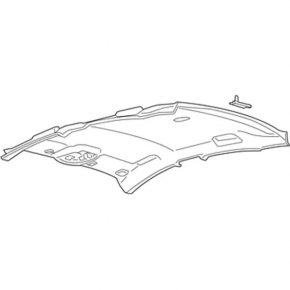Обшивка потолка Ford Fusion mk5 17-17 серая без люка