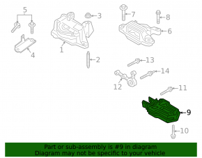 Подушка двигателя задняя Ford Escape MK4 20-23 1.5T AWD