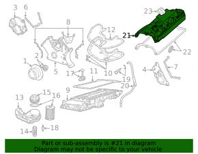 Крышка ГБЦ 1-4 правая BMW X5 E70 4.8 N62B48