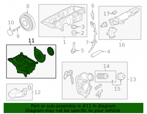 Масляный насос ДВС BMW X5 F15 14-18 3.0T N57