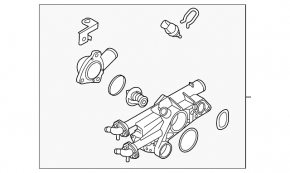 Корпус термостата Hyundai Sonata 11-14 2.0
