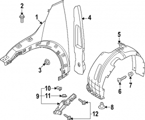 Aripă stângă față Hyundai Ioniq 5 25-26