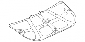 Изоляция капота Subaru Outback 15-19