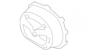 Основание эмблемы решетки радиатора grill Mazda CX-3 19-21