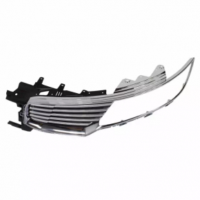 Решетка радиатора grill левая Lincoln MKX 16-18 черн
