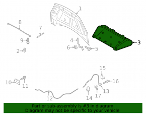 Изоляция капота Ford Escape MK4 20-22