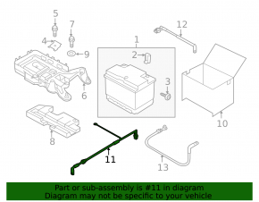 Conector pozitiv pentru baterie VW Beetle 12-19