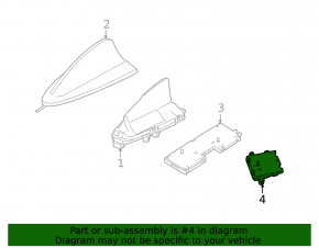 Modul de control al antenei BMW X5 F15 14-18