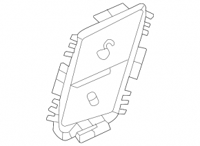 Buton închidere centralizată față dreapta Mercedes W167 GLE 350 450 20-25 maro