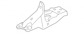 Кронштейн левой подушки двигателя Lexus RX350 16-22