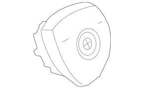 Подушка безопасности airbag в руль водительская BMW X5 E70 07-13 черная, M Sport