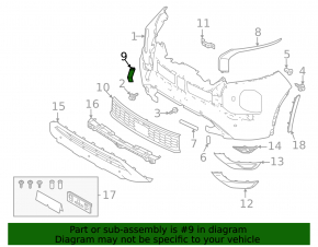 Capac cârlig de remorcare bara față Mitsubishi Outlander 22-26