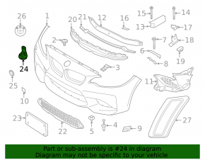 Парктроник передний BMW 3 F30 12-18 c кольцом