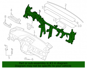 Труба подторпедная усиление Subaru Outback 20-23