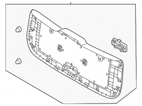 Обшивка двери багажника Kia Soul 14-19 черн