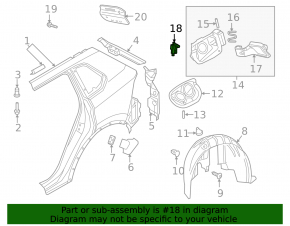 Замок лючка бензобака Audi Q7 21-26