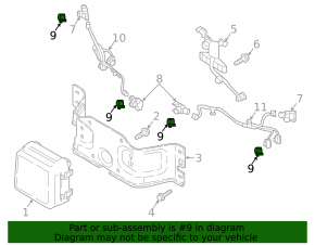 Кольцо парктроника переднего бампера Mazda CX-5 22-24 синий 45B