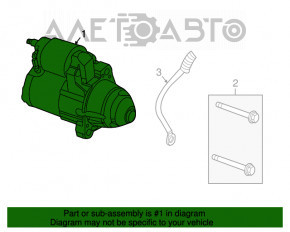 Стартер Jeep Compass 11-16 2.0 2.4 ржавый