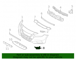 Grilă bară față stânga Nissan Versa 20-22