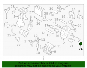 Актуатор моторчик привод печки Subaru Forester 14-18 SJ