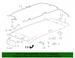 Mâner plafon stânga față Chevrolet Equinox EV 24-26