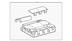 TELEMATICS CONTROL MODULE TRANSCEIVER Toyota Rav4 19-25