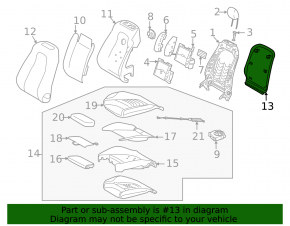 Tetieră scaun șofer Mercedes X247 GLB 20-23, piele bej