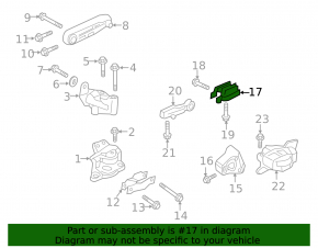 Подушка двигателя задняя левая Volvo S60 19-25