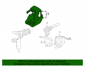 Обрамление рулевой колонки Lexus GS300 GS350 GS430 GS450h 06-11 черн
