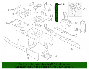 Блок кнопок центральной консоли BMW X5 F15 14-18 под парктроники