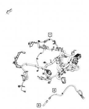 Проводка двигателя Fiat 500X 16-18 2.4