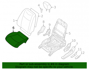 Водительское сидение Nissan Leaf 13-13 без airbag, механич, подогрев, беж